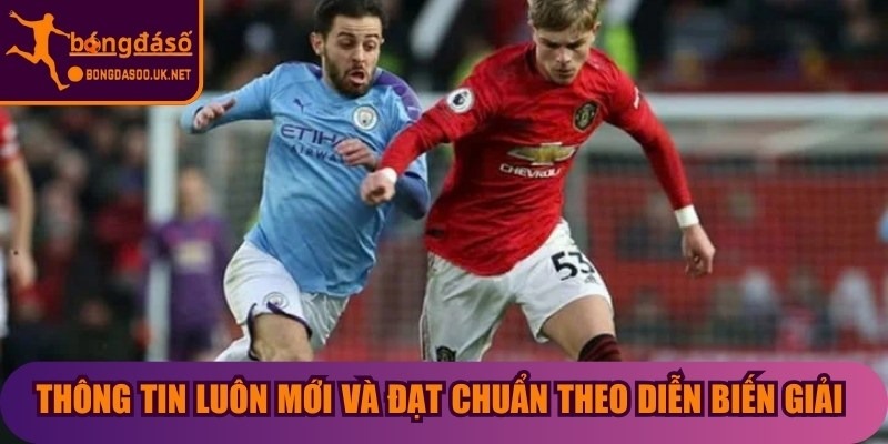 Thông tin luôn mới và đạt chuẩn theo diễn biến giải thực tế